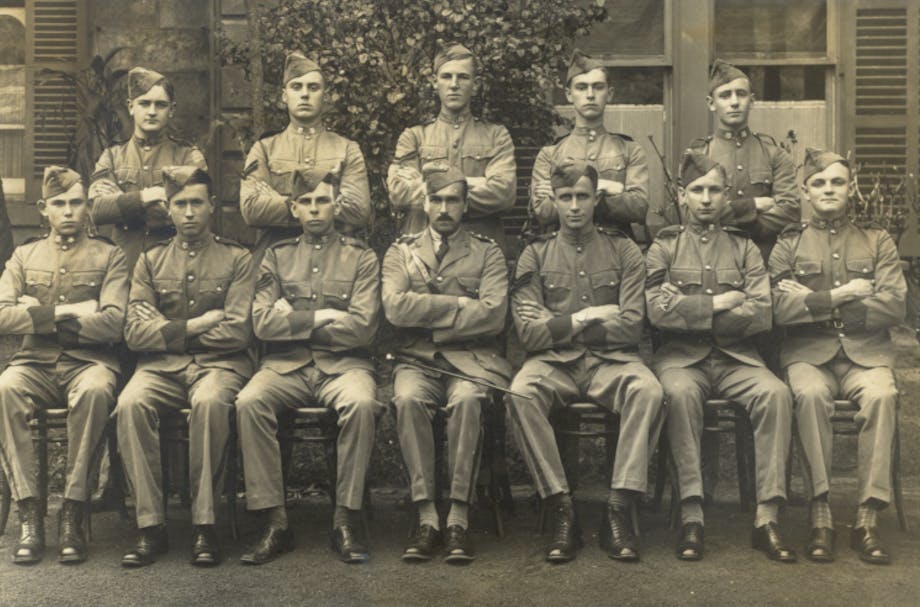 1932 Drill Squad (T.F. Cape is in the front row, 3rd  from the LHS)